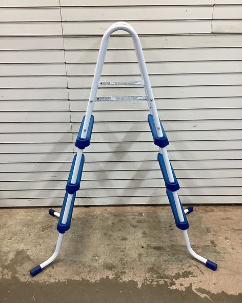 Funsicle 36 Inch SureStep 3 Stair Outdoor Above-Ground Swimming Pool Ladder, Blue & White