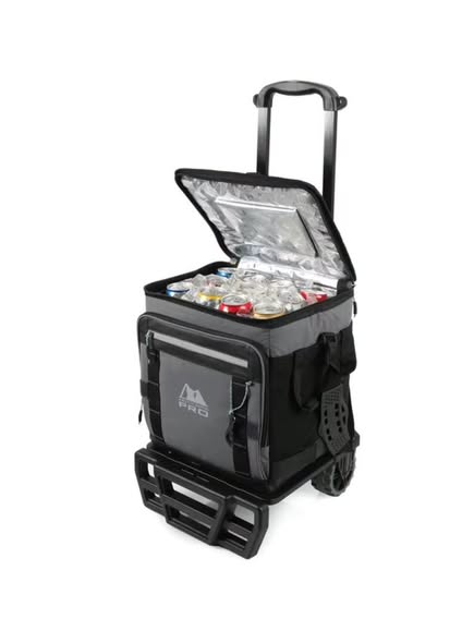 Arctic Zone PRO 50 Can Wheeled Cooler with Cart in Graphite