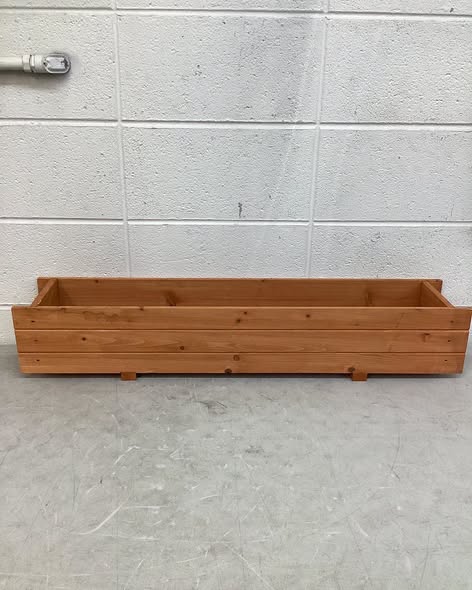 36 in. Rectangular Wooden Flower Planter Box Garden Yard Decorative Window Box