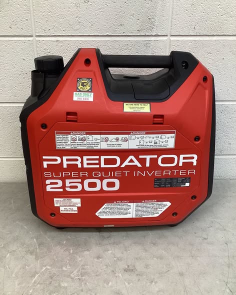 PREDATOR 2500 Watt SUPER QUIET Inverter Generator -  Lightly used