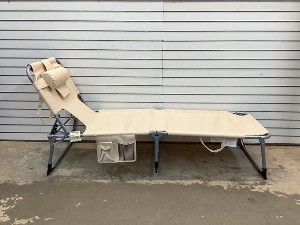 5-position Outdoor Folding Chaise Lounge Chair