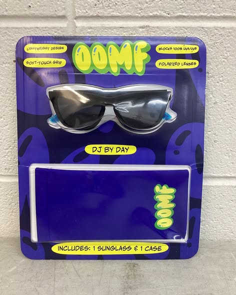 OOMF DJ by Day Men's Square Sunglasses.