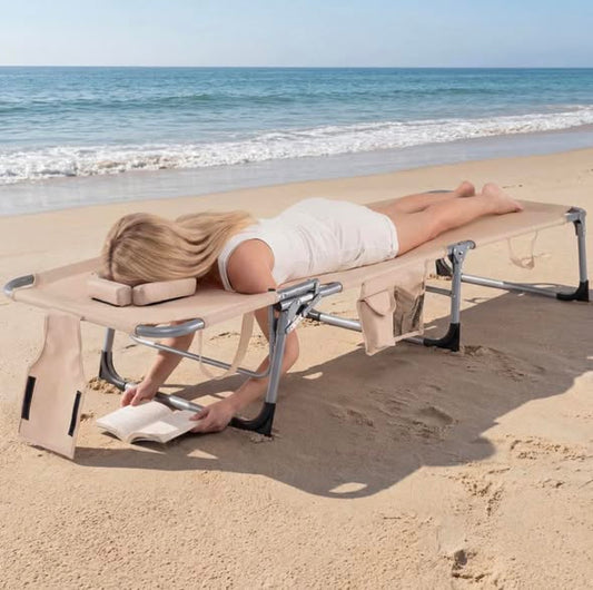 5-position Outdoor Folding Chaise Lounge Chair