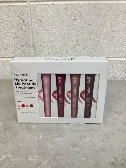 NatureWell Hydrating & Tinted Lip Peptide, 4-Pack