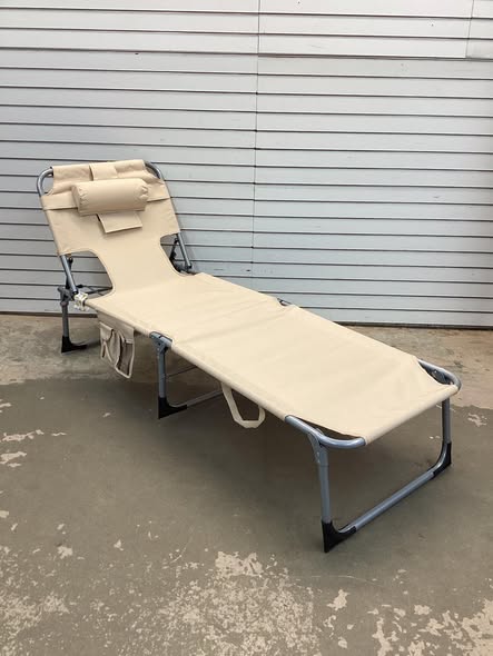 5-position Outdoor Folding Chaise Lounge Chair