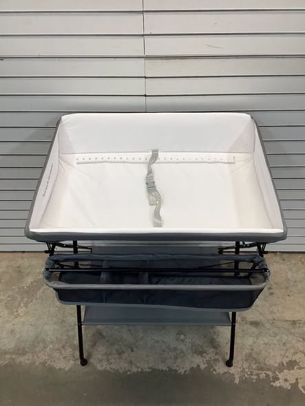 Costway Baby Infant Changing Table Folding Diaper Station Nursery with Storage Gray