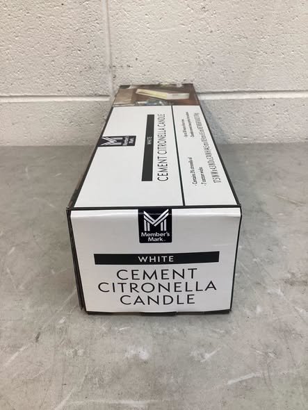 Member’s Mark Cement Citronella Candle White