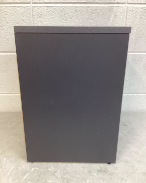 Dark Gray 1-Drawer 15 in. Modern Nightstand Bedside Table with Drawer Open Storage Shelf for Small Spaces.