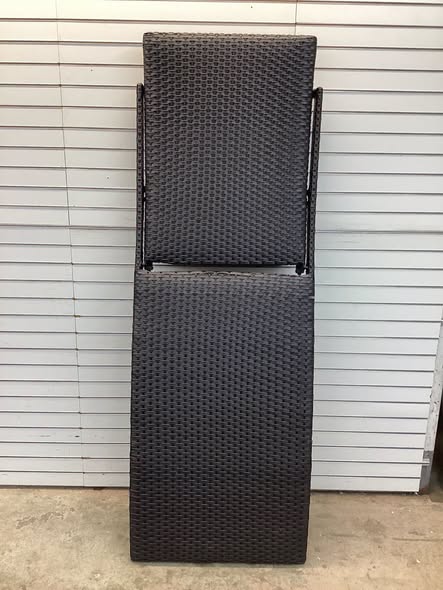 Member's Mark Padded Wicker Chaise Lounger, Single