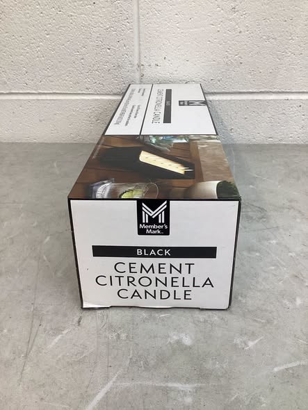 Member’s Mark Cement Citronella Candle Black