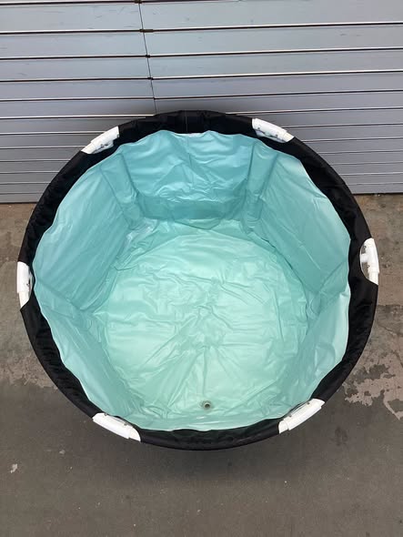 Costway 66 Gal Foldable Ice Bath Tub with Lid Adult