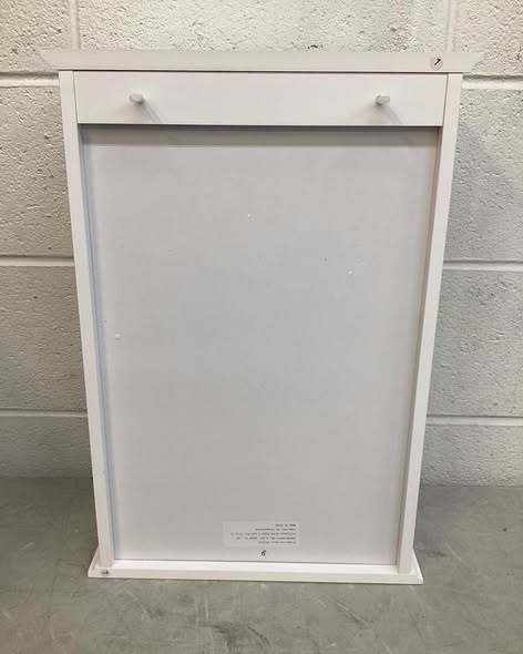 14 in. W x 7 in. D x 20 in. H Wall Mounted Bathroom Storage Wall Cabinet in White