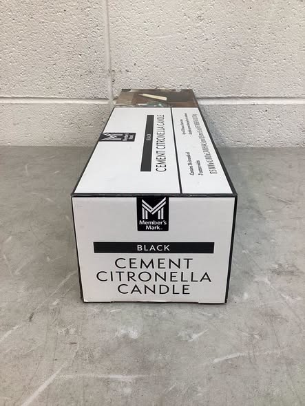 Member’s Mark Cement Citronella Candle Black