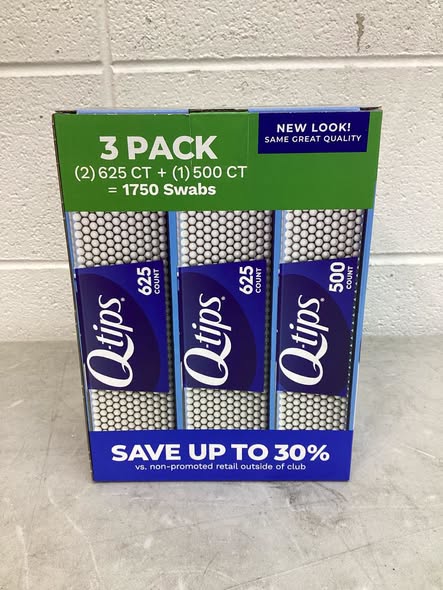 Q-tips Cotton Swabs, 1750 ct., 3 pk.