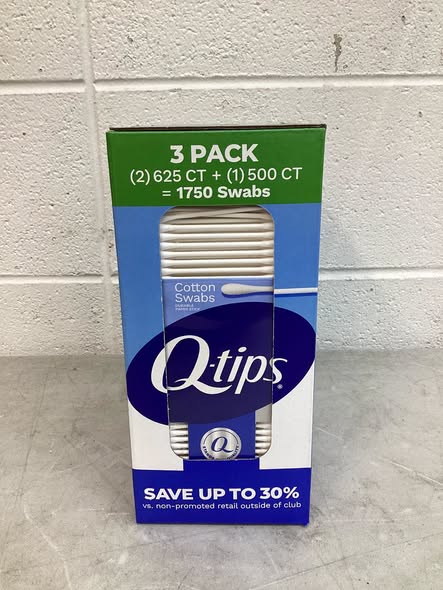 Q-tips Cotton Swabs, 1750 ct., 3 pk.