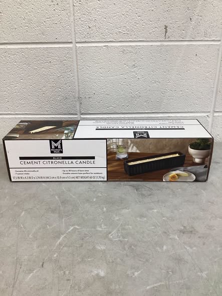 Member’s Mark Cement Citronella Candle Black