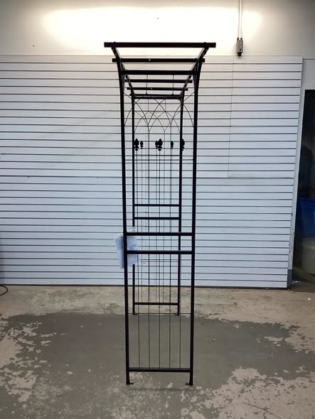 6.8 ft. Garden Arbor with Trellises for Climbing Plants, Vines and Roses for Outdoor Decor