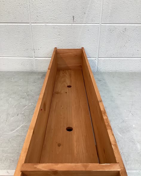 36 in. Rectangular Wooden Flower Planter Box Garden Yard Decorative Window Box