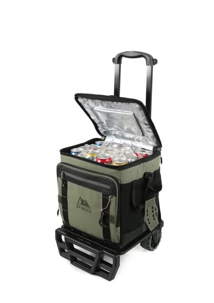 Arctic Zone PRO 50 Can Wheeled Cooler with Cart in Ivy Green