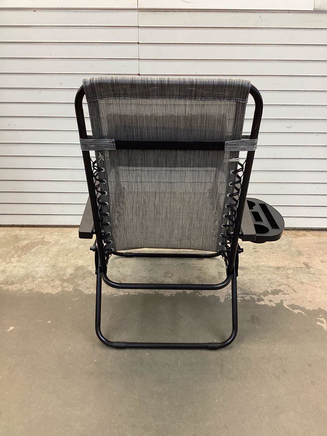 Zero Gravity Chair, Outdoor Patio Lounge Chair with Pillow & Cup Holder Tray