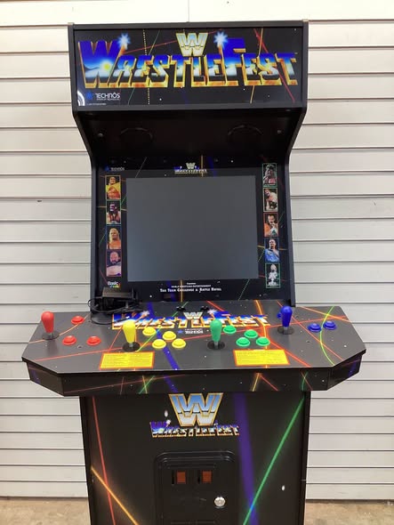 4 Player WWE Supreme Series Premium Arcade Cabinet, 5 Games Included
