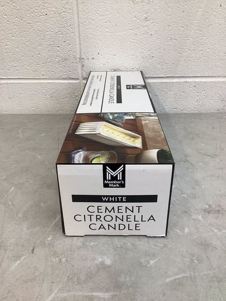 Member’s Mark Cement Citronella Candle White