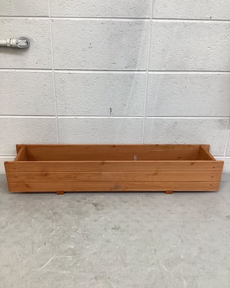 36 in. Rectangular Wooden Flower Planter Box Garden Yard Decorative Window Box