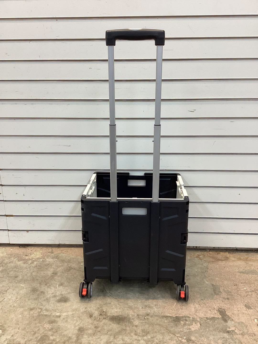 CleverMade Collapsible Wheeled Crate with Lid - 35L and 75lb Capacity
