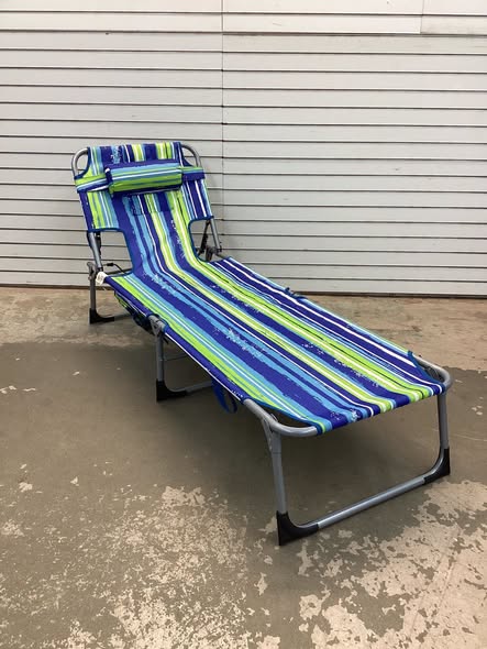 5-position Outdoor Folding Chaise Lounge Chair