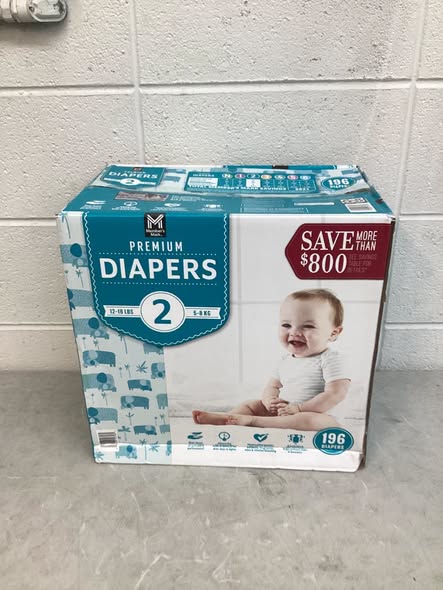 Member’s Mark Premium Diapers Size 2 196ct.