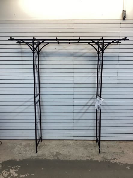 6.8 ft. Garden Arbor with Trellises for Climbing Plants, Vines and Roses for Outdoor Decor