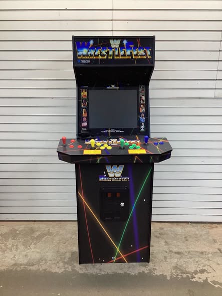 4 Player WWE Supreme Series Premium Arcade Cabinet, 5 Games Included