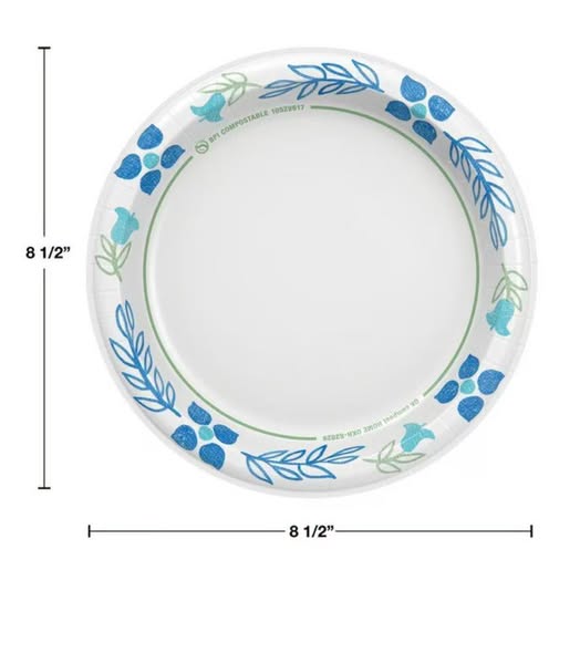 Member's Mark Ultra Lunch Paper Plates, 8.5", 300 ct.