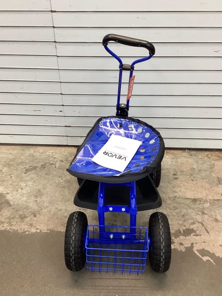 Vevor Garden Cart Rolling Workseat with Wheels