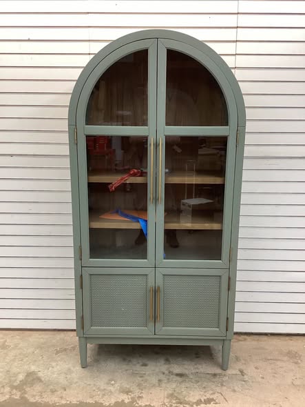 Member's Mark Enzo Storage Cabinet With Rattan Cabinet Doors