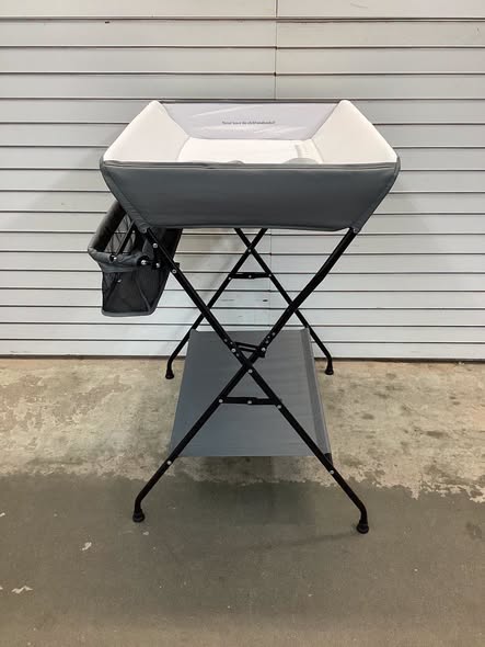 Costway Baby Infant Changing Table Folding Diaper Station Nursery with Storage Gray