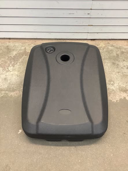 225 LBS Cantilever Patio Umbrella Base with Wheels and Crossed Base
