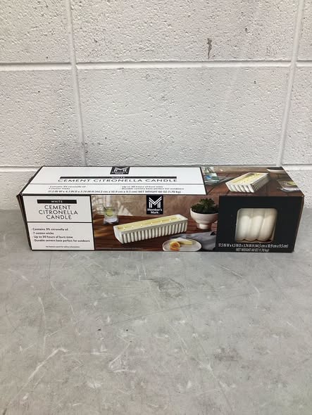 Member’s Mark Cement Citronella Candle White