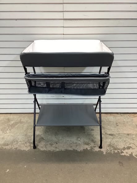 Costway Baby Infant Changing Table Folding Diaper Station Nursery with Storage Gray