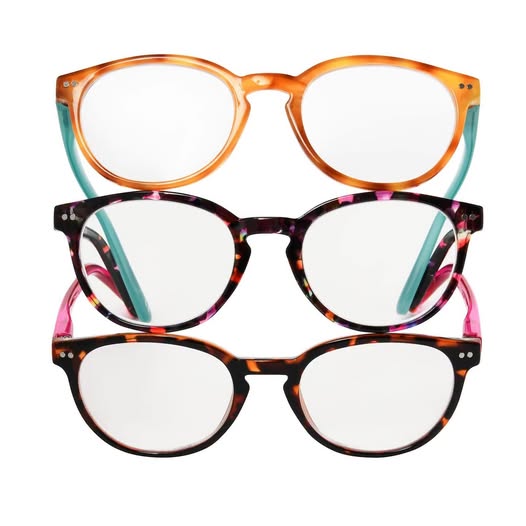 Member's Mark +1.50 Round Reading Glasses, 3 pk.