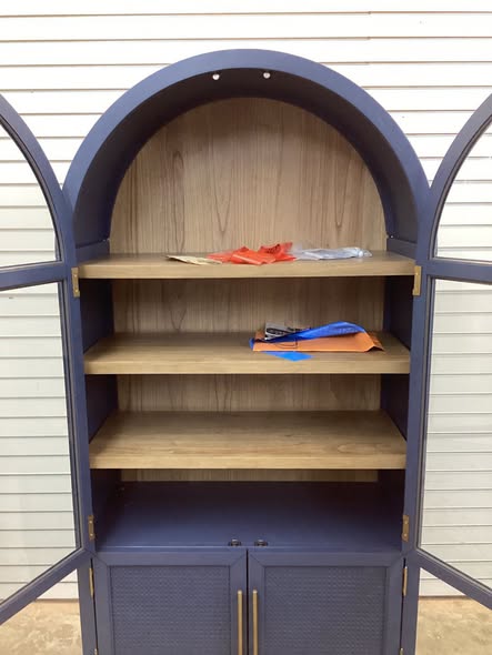 Member's Mark Enzo Storage Cabinet With Rattan Cabinet Doors