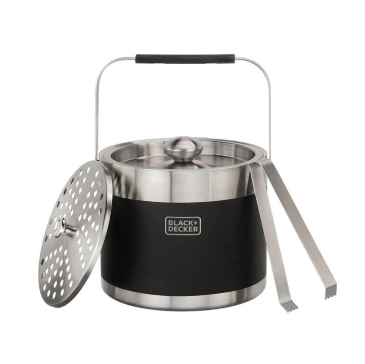 Black + Decker 3-Liter Ice Bucket With Tongs