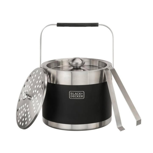 Black + Decker 3-Liter Ice Bucket With Tongs