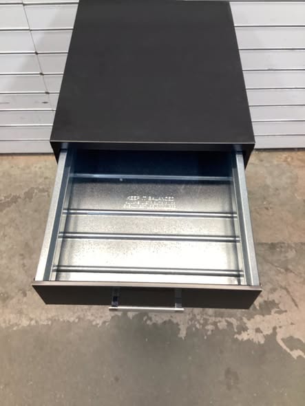 Space Solutions Black 3 Drawer File Cabinet with Keys