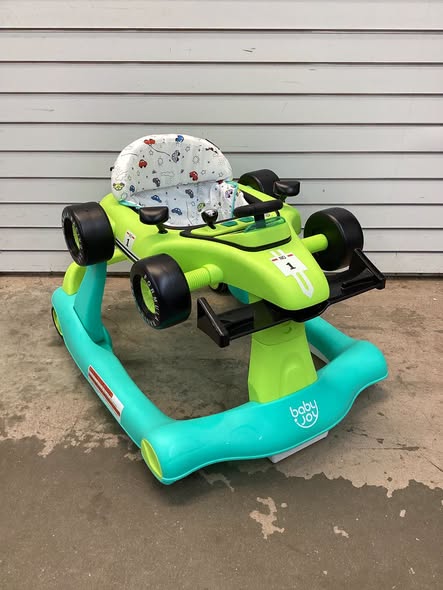 4-in-1 Foldable Activity Push Walker with Adjustable Height