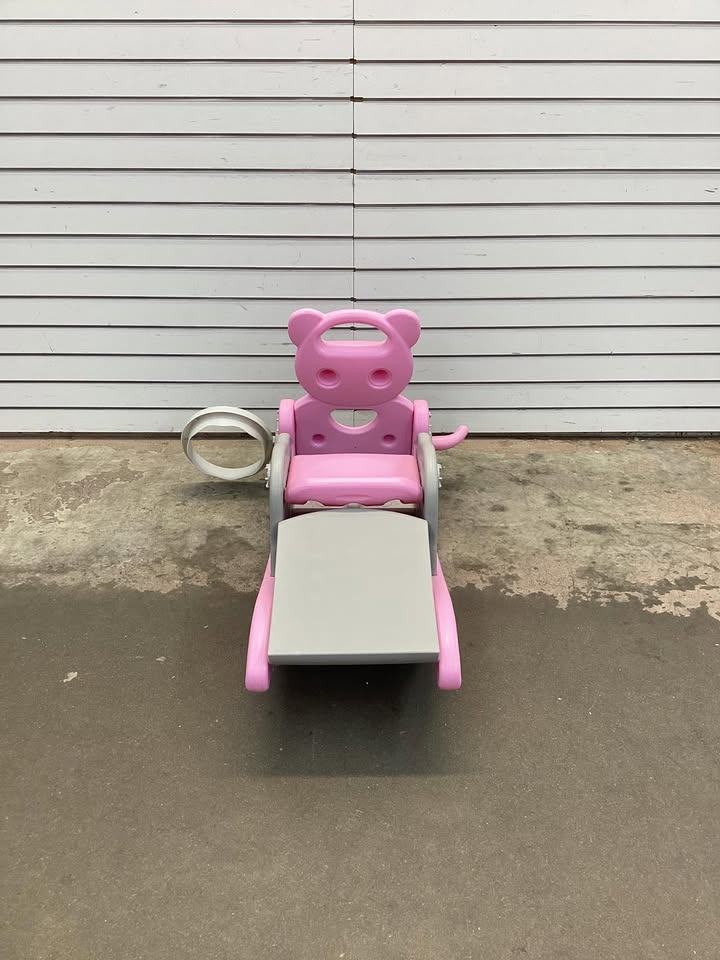 4-in-1 Toddler Slide and Rocking Horse Playset with Basketball Hoop.