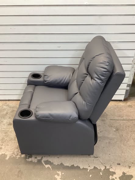 Costway Kids Recliner Chair with Cup Holder and Footrest for Children