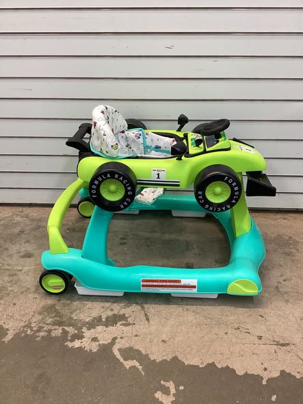 4-in-1 Foldable Activity Push Walker with Adjustable Height