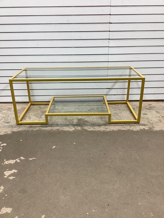 Brand New  Costway 45'' Rectangular Tempered Glass Accent Table
