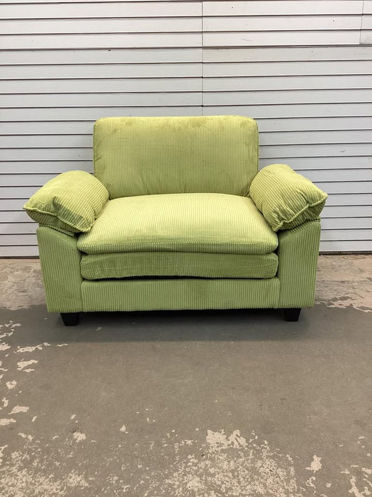 Brand New Corduroy Couch Chair in Green